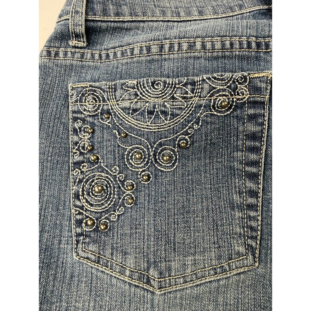 Zena Jeans  Y2K Women's Denim Boot Cut Ebriodery Pockets actual sizes 29x30 - Picture 4 of 11